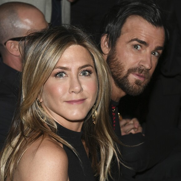 Jennifer Aniston et son mari Justin Theroux à la soirée d'ouverture de la 8ème édition du festival "Séries Mania" au cinéma Grand Rex. Le festival, consacré aux séries télévisées du monde entier, se déroulera du 13 au 23 avril 2017 au Forum des images. Paris, le 13 avril 2017. © Pierre Perusseau/Bestimage