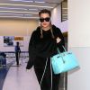 Khloé Kardashian prend un vol, pour se rendre à un match des Cavs (équipe de son compagnon), à l'aéroport de Los Angeles, le 27 mai 2017.