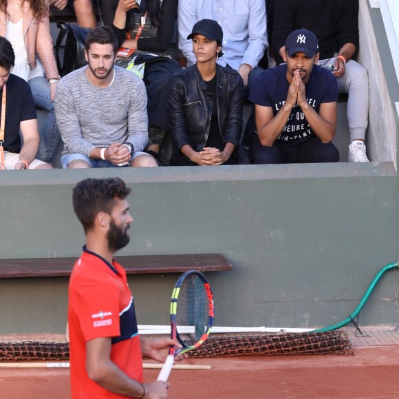 La chanteuse Shy'm est venue soutenir son compagnon Benoît Paire lors des internationaux de tennis de Roland Garros à Paris le 4 juin 2017. © Dominique Jacovides-Cyril Moreau/Bestimage04/06/2017 - Paris