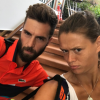 Benoît Paire et Chloé Paquet, selfie sur Instagram le 2 juin 2017 après leur victoire au premier tour du tournoi de double mixte à Roland-Garros.