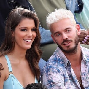 Iris Mittenaere, Miss France 2016, Miss Univers 2016 et Matt Pokora dans les tribunes des internationaux de France de Roland Garros à Paris le 30 mai 2017. © Cyril Moreau / Dominique Jacovides / Bestimage