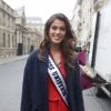Semi- Exclusif - Iris Mittenaere (Miss Univers) au Palais de l'Elysée pour rencontrer le Président de la République F. Hollande et visiter l'Elysée à Paris, le 18 mars 2017.