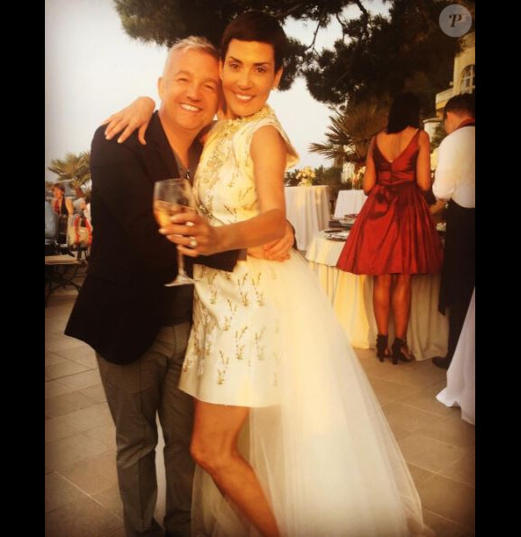 Mariage de Cristina Cordula et Frédéric Cassin à Capri. Le 6 juin 2017.