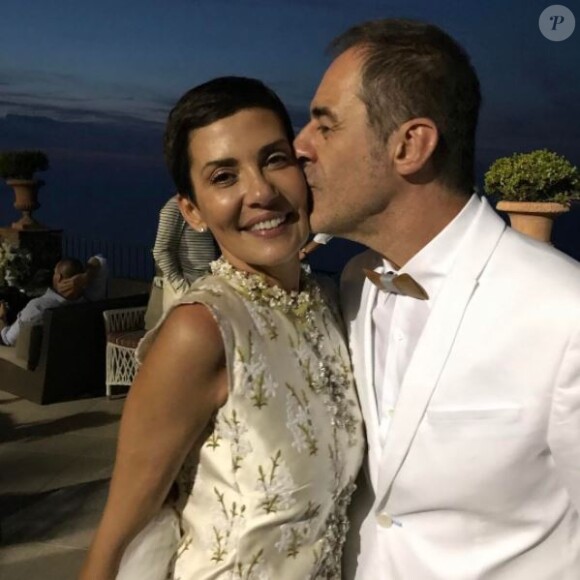 Mariage de Cristina Cordula et Frédéric Cassin à Capri. Le 6 juin 2017.