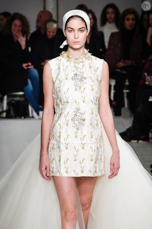 Défilé de mode Giambattista Valli collection Haute Couture printemps-été 2017 à Paris, le 23 janvier 2017.