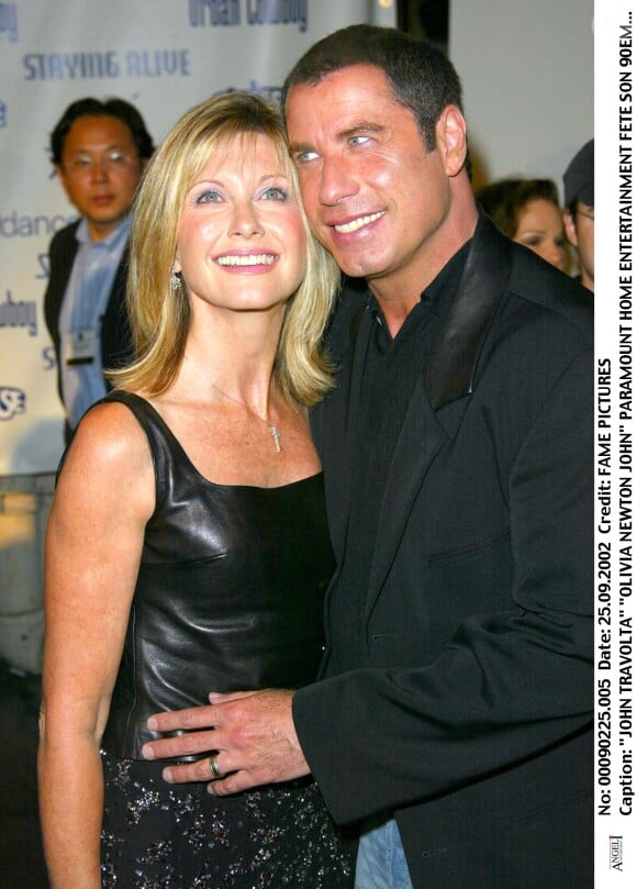 John Travolta et Olivia Newton-John à Los Angeles en septembre 2002. 