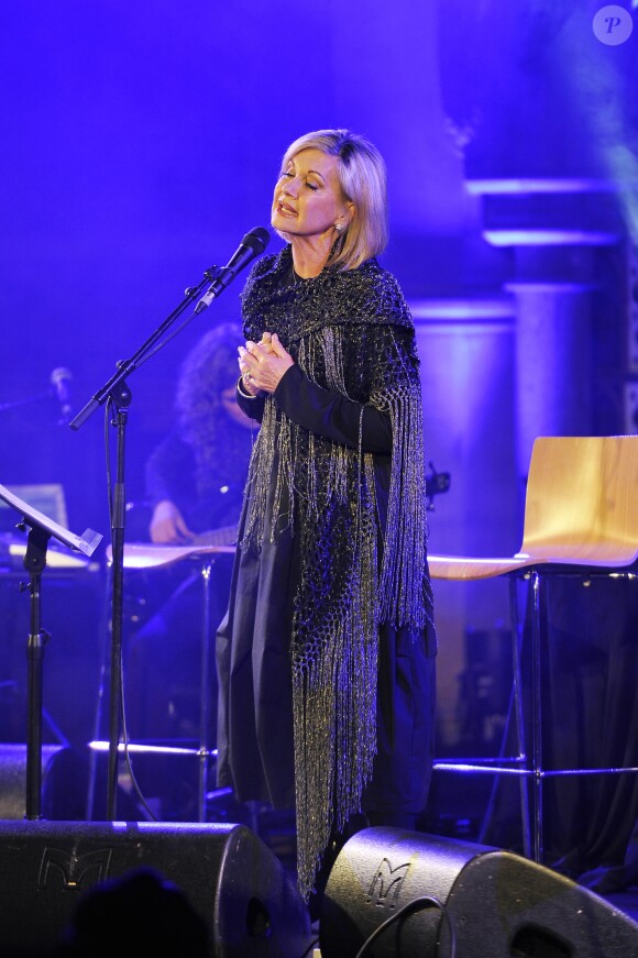 Olivia Newton-John en concert à Union Chapel à Londres, le 26 janvier 2017