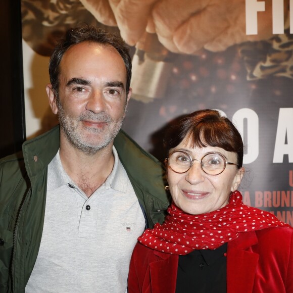 Bruno Solo, Ariane Ascaride - Avant-première du film documentaire "Une jeune fille de 90 ans" à L'Elysées Biarritz à Paris le 6 juin 2017. 