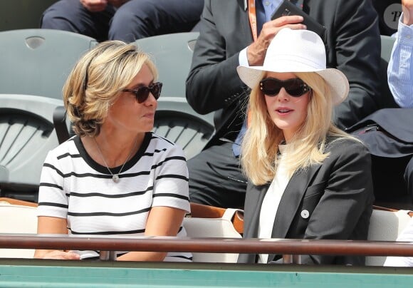 Valérie Pécresse et Nicole Kidman assistent à la finale simple messieurs de Roland-Garros, opposant Rafael Nadal à Stanislas Wawrinka. Paris, le 11 juin 2017. © Jacovides-Moreau / Bestimage