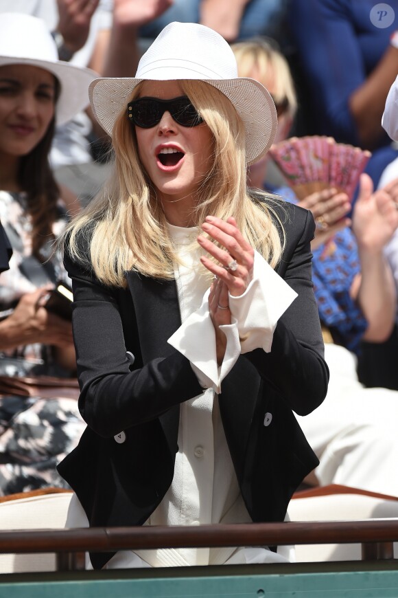 Nicole Kidman assiste à la finale simple messieurs de Roland-Garros. Paris, le 11 juin 2017.