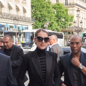 Semi Exclusif - Céline Dion et son styliste Law Roach arrivent à l'Opéra Garnier à Paris, le 13 juin 2017.