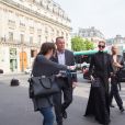 Semi Exclusif - Céline Dion et son styliste Law Roach arrivent à l'Opéra Garnier à Paris, le 13 juin 2017.