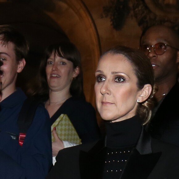 Semi-Exclusif - Céline Dion sort de l'Opéra Garnier après avoir assisté à la première du ballet "Renaissance" à Paris, le 13 juin 2017.
