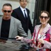 Céline Dion quitte l'hôtel Royal Monceau, à Paris, le 14 juin 2017.