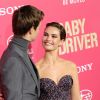 Ansel Elgort et Lily James - Les célébrités arrivent à la première de 'Baby Driver' à Los Angeles le 14 juin 2017.
