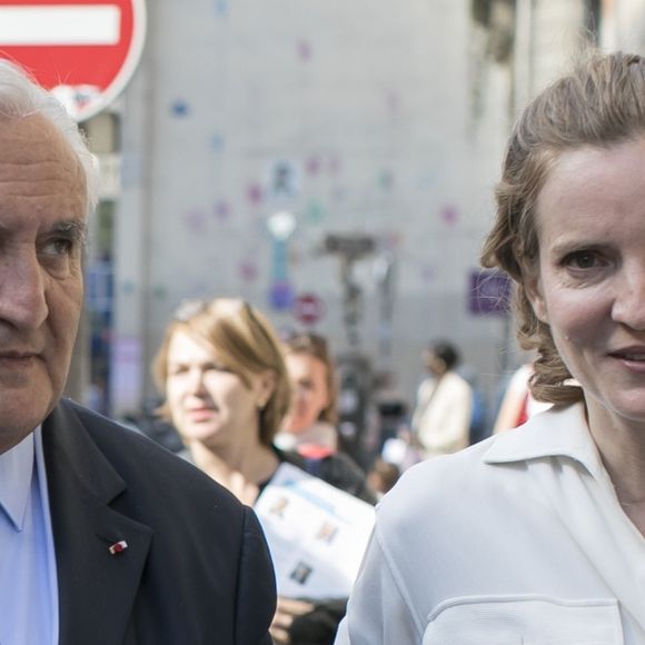 Nathalie Kosciusko-Morizet (NKM) candidate aux élections legislatives dans la 2ème circonscription de Paris reçoit la visite et le soutien de Jean-Pierre Raffarin le 6 juin 2017. © Romuald Meigneux/Bestimage