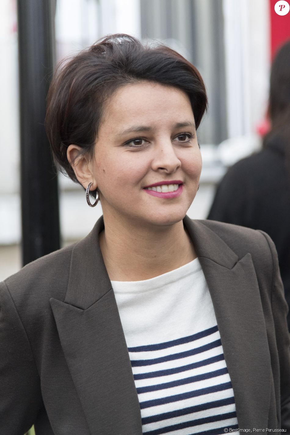 Najat Vallaud Belkacem Le Parti Socialiste Rend Hommage à Henri Emmanuelli Au Siège Du Parti