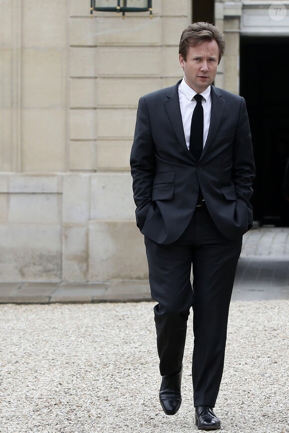 Boris Vallaud - Le président de la République recoit le premier ministre de la Corée pour un entretien au Palais de l'Elysée, Paris, France, le 18 septembre 2015.