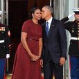 Michelle et Barack Obama à la Maison-Blanche. Washington, le 20 janvier 2017.