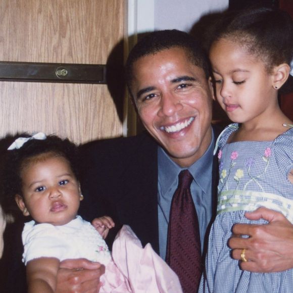 Barack Obama et ses filles Natasha et Malia. Photo publiée le 18 juin 2017.