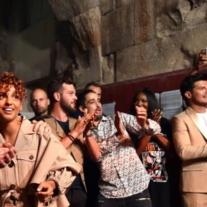 Exclusif - Vianney, Keen'V, Tal, Claudio Capéo, Lartiste, Awa Imani et Vincent Niclo en backstage de l'émission "La chanson de l'année fête la musique" dans les arènes de Nîmes, diffusée en direct sur TF1 le 17 juin 2017 et présentée par Nikos Aliagas. © Bruno Bebert/Bestimage