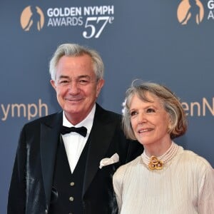 Remo Girone et sa femme Victoria Zinny - Clôture du 57ème Festival de télévision de Monte-Carlo au Grimaldi Forum à Monaco, le 20 juin 2017. © Bruno Bebert/Bestimage