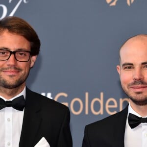 Stéphane Guillemot et Arnaud Comte qui ont été récompensés pour leur reportage "Mossoul: fuir à tout prix" - Clôture du 57ème Festival de télévision de Monte-Carlo au Grimaldi Forum à Monaco, le 20 juin 2017. © Bruno Bebert/Bestimage