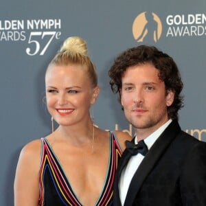 Malin Akerman et son compagnon Jack Donnelly - Clôture du 57ème Festival de télévision de Monte-Carlo au Grimaldi Forum à Monaco, le 20 juin 2017. © Bruno Bebert/Bestimage