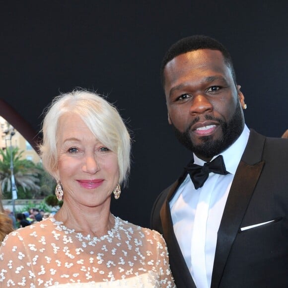 Helen Mirren et 50 Cent - Clôture du 57ème Festival de télévision de Monte-Carlo au Grimaldi Forum à Monaco, le 20 juin 2017. © Bruno Bebert/Bestimage