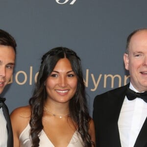 Le prince Albert II de Monaco, Louis Ducruet et sa compagne Marie - Clôture du 57ème Festival de télévision de Monte-Carlo à Monaco le 20 juin 2017. © Denis Guignebourg/Bestimage