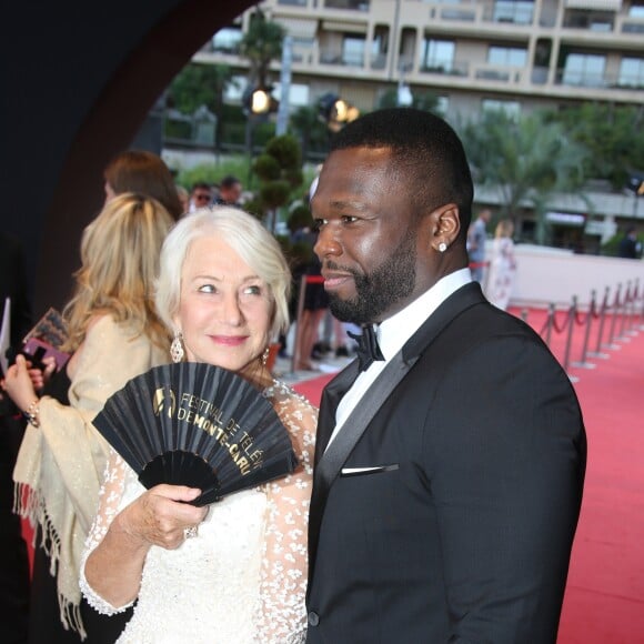 Helen Mirren et 50 Cent - Clôture du 57ème Festival de télévision de Monte-Carlo à Monaco le 20 juin 2017. © Denis Guignebourg/Bestimage