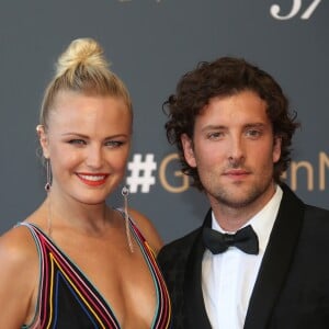 Malin Akerman et son compagnon Jack Donnelly - Clôture du 57ème Festival de télévision de Monte-Carlo à Monaco le 20 juin 2017. © Denis Guignebourg/Bestimage