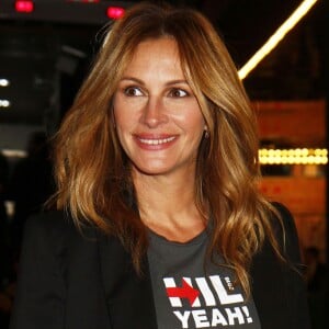 Julia Roberts - Célébrités arrivant au concert de soutien à Hillary Cliinton pour sa campagne aux élections présidentielles US à New York le 17 octobre 2016