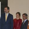 Le roi Felipe VI et la reine Letizia d'Espagne lors de l'inauguration du "Botin Center" à Santander le 23 juin 2017