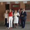 La reine Letizia d'Espagne en principauté des Asturies le 20 juin 2017 dans le cadre du programme pédagogique Toma La Palabra.