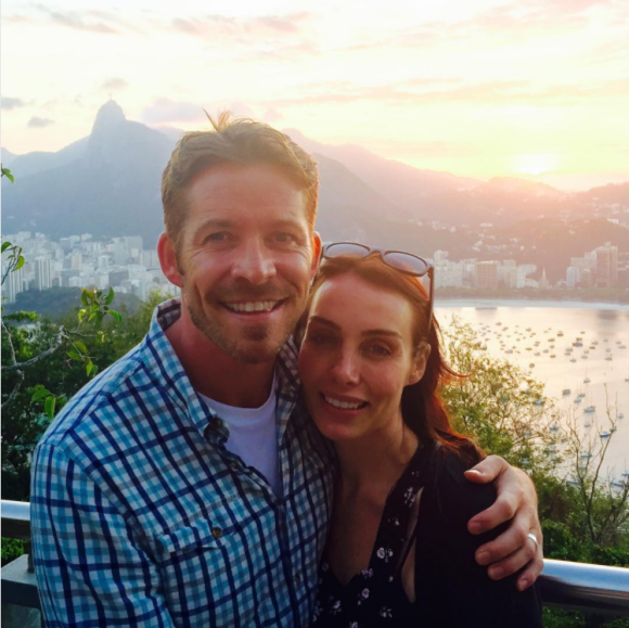 Sean Maguire et sa femme Tanya, photo Instagram le 30 décembre 2016 pour l'anniversaire de madame et leur anniversaire de mariage, célébré le 30 décembre 2017 (après leur union civile en octobre 2012).