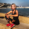 Sylvie Tellier en week-end dans le sud de la France avec sa petite famille. Avril 2017.