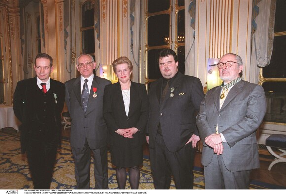 François Simon, Gérard Delessard, Catherine Trautmann, Pierre Hermé, Alain Sanderens en mars 1999 