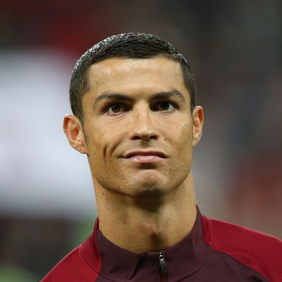 Cristiano Ronaldo lors de la demi-finale de la Coupe des Confédérations "Portugal-Chili" (le Chili a gagné 3-0 au tirs aux buts) à la Kazan Arena. Kazan, le 28 juin 2017.