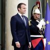 Le président de la république française Emmanuel Macron reçoit son homologue Hery Rajaonarimampianina pour un entretien au palais de l'Elysée à Paris, France, le 28 juin 2017. © Stéphane Lemouton/Bestimage