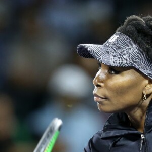 Venus Williams lors de la 11e journée du Miami Open à Key Biscayne en Floride, le 30 mars 2017.