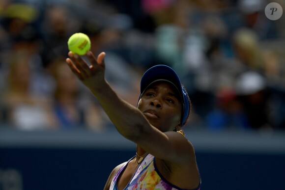 Venus Williams lors du huitième jour de l'US Open 2016 au USTA Billie Jean King National Tennis Center à Flushing Meadow, New York, le 5 septembre 2016.