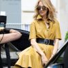 Céline Dion quitte l'hôtel Royal Monceau pour se rendre au défilé de la maison Dior à Paris le 3 juillet 2017.