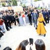 Céline Dion quitte l'hôtel Royal Monceau pour se rendre au défilé de la maison Dior à Paris le 3 juillet 2017.