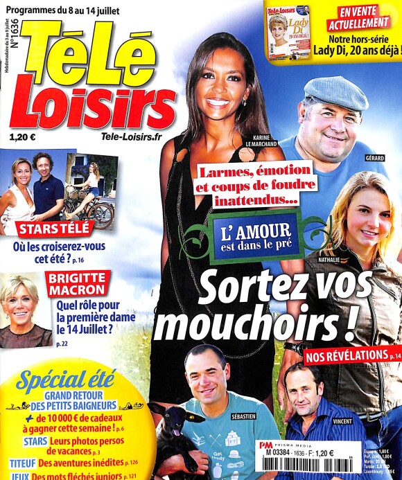 Magazine Télé Loisirs, en kiosques le 3 juillet 2017.