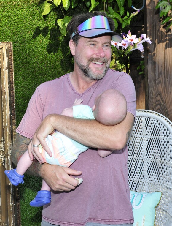 Tori Spelling fête le 9e anniversaire de sa fille Stella, sur le thème licorne, à Los Angeles, le 1er juillet 2017