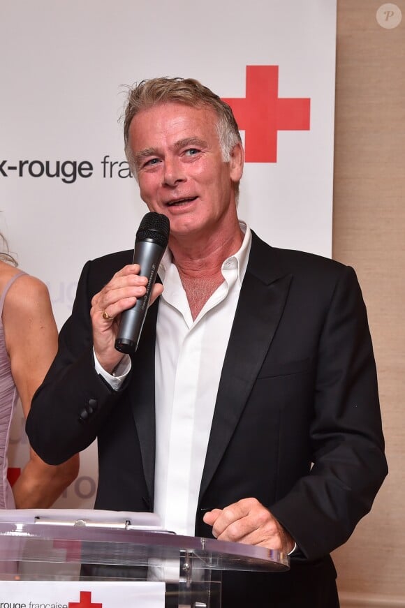 Franck Dubosc, le comédien et humoriste français, durant le 5ème gala annuel de l'unité d'Antibes Juan les Pins, Vallauris, Golfe Juan, de la Croix Rouge française dans le cadre du prestigieux hôtel Eden Roc au Cap d'Antibes, le 10 juin 2017.