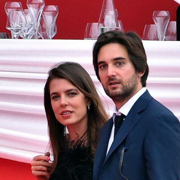 Semi-Exclusif - Charlotte Casiraghi et Dimitri Rassam ont officialisé leur relation de couple en prenant part ensemble le 24 juin 2017 à la soirée de gala du Jumping de Monaco, étape du Longines Global Champions Tour. © Bruno Bebert / Bestimage