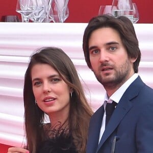 Semi-Exclusif - Charlotte Casiraghi et Dimitri Rassam ont officialisé leur relation de couple en prenant part ensemble le 24 juin 2017 à la soirée de gala du Jumping de Monaco, étape du Longines Global Champions Tour. © Bruno Bebert / Bestimage