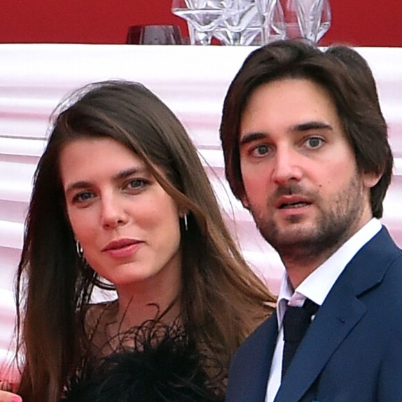 Semi-Exclusif - Charlotte Casiraghi et Dimitri Rassam ont officialisé leur relation de couple en prenant part ensemble le 24 juin 2017 à la soirée de gala du Jumping de Monaco, étape du Longines Global Champions Tour. © Bruno Bebert / Bestimage